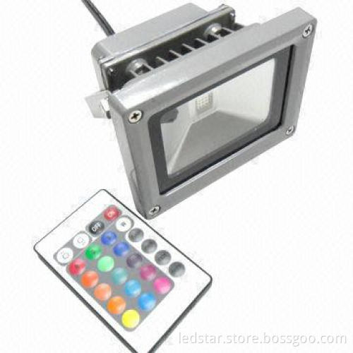 LED RGB Floodlight, 30W, 24-key Remote, LD-FL-30W-CL1-RGB, 85 to 265V AC Input Voltage